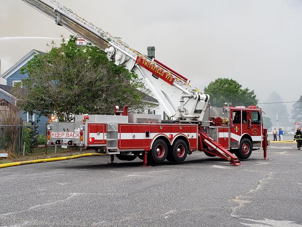 Mutual Aid Commercial Fire in City of Franklin 
May 2018.