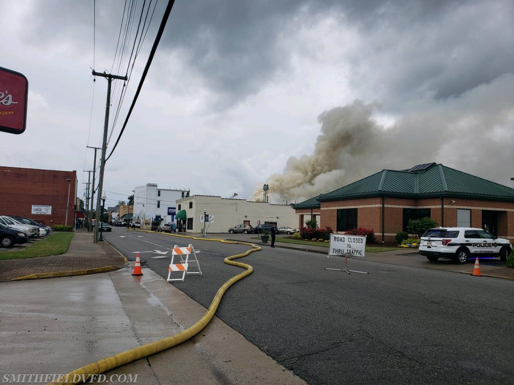 Mutual Aid Commercial Fire in City of Franklin 
May 2018.