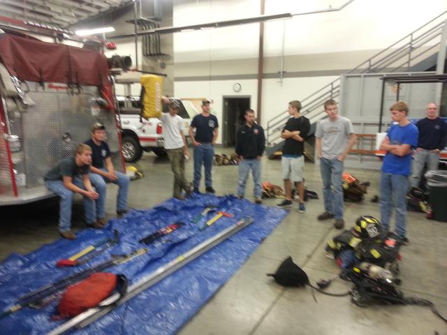 Going over tools and equipment needed for a RIT team. 10/14/13