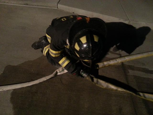 Trainibg 2/17/14 ( Replacing bad section of hose)