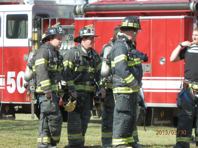 LT. BROWN, FF. WINDLEY, FF. HUNDLEY, FF. FOSTER. ( HOUSE BURN) 3/30/13